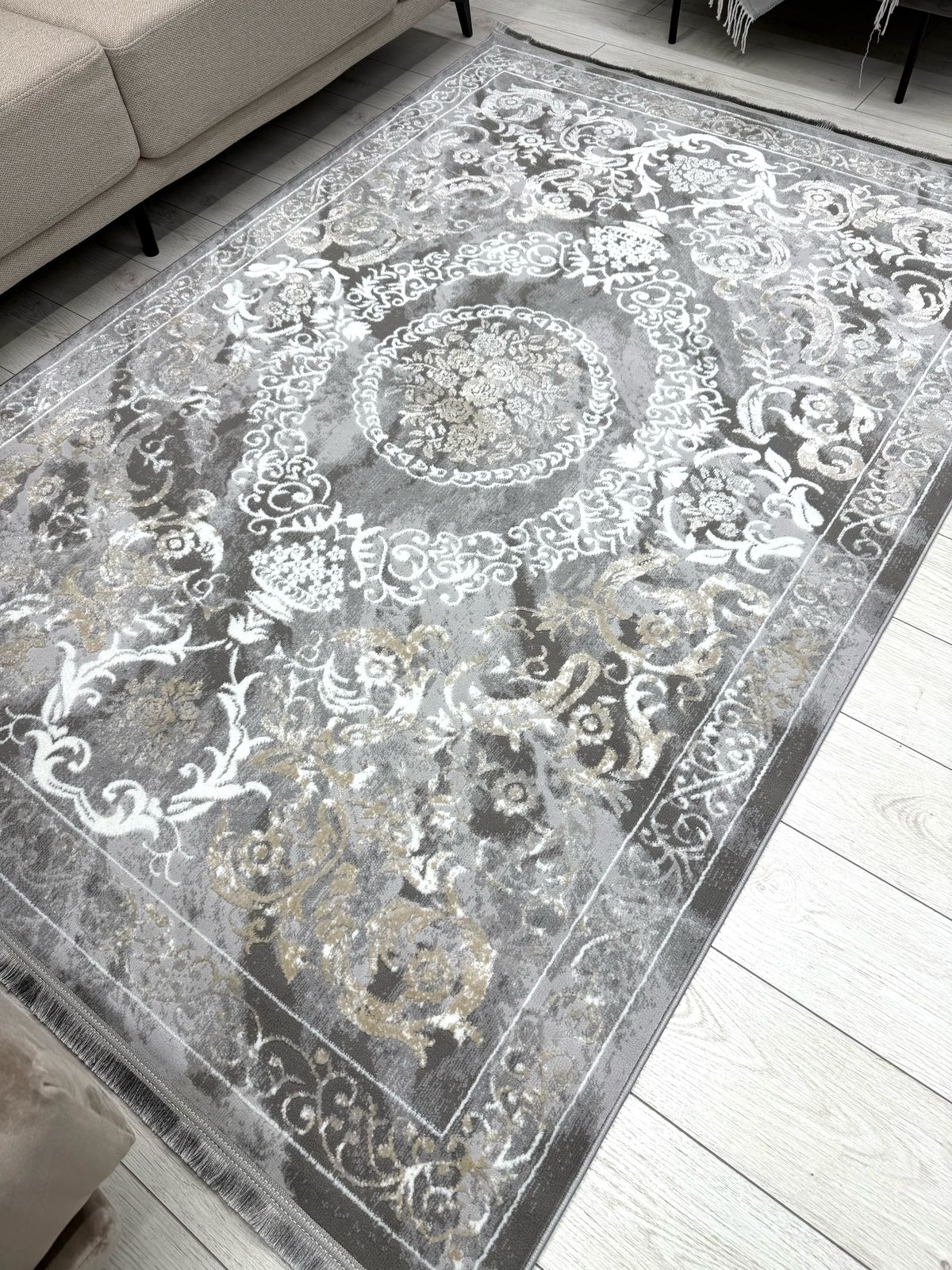 Ковер Афина (AFINA) 160х230 0916B - GREY / BEIGE