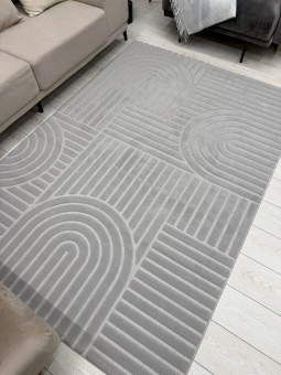 Ковер Сканди сизаль (SCANDY) 160х230 10949A - GREY / GREY