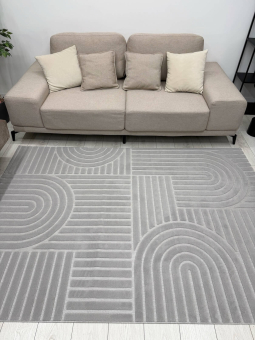 Ковер Сканди сизаль (SCANDY) 160х230 10946A - GREY / GREY
