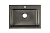 Мойка кухонная Steel  60*50*23 см, графит, (в компл. сифон)